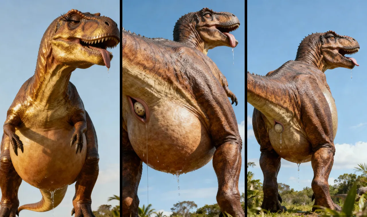 Pregnant Rex Lay Egg - Image 1