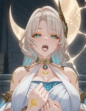 Purpleh Aria Goddess of The Eternal Moon Genshin Impact 372p - Page 286