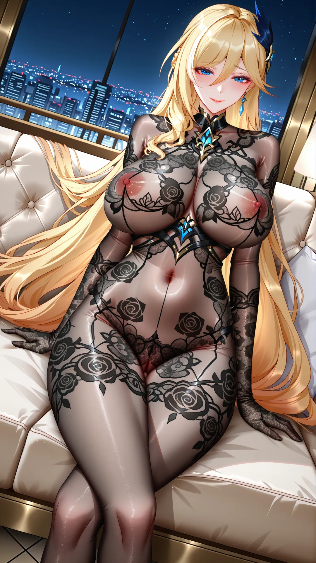 QosLouisAI 幽兰黛尔连体黑丝 - Image 15