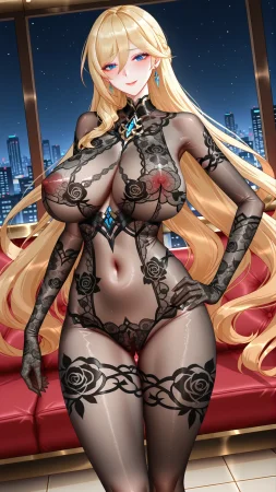 QosLouisAI 幽兰黛尔连体黑丝 - Page 8