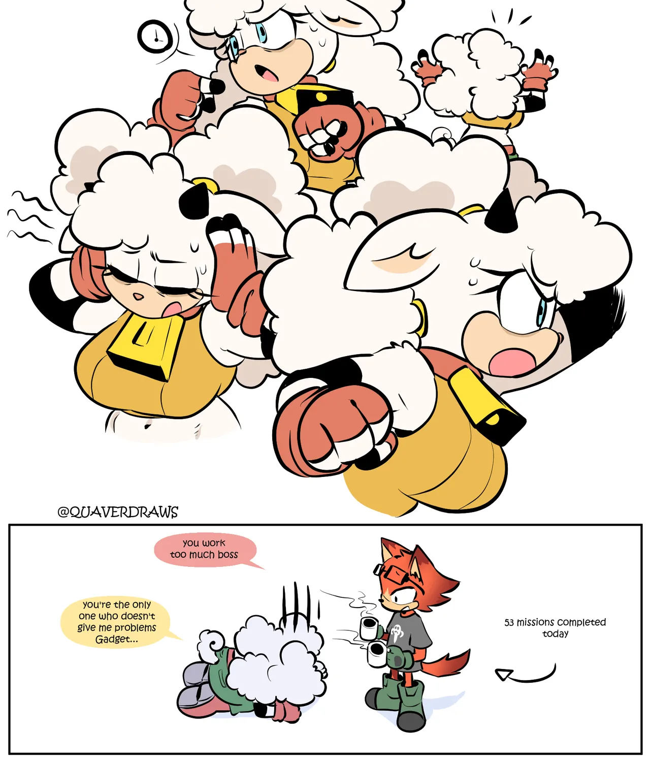 QuaverDraws QuaverNSFW Gadget x Lanolin - Image 4