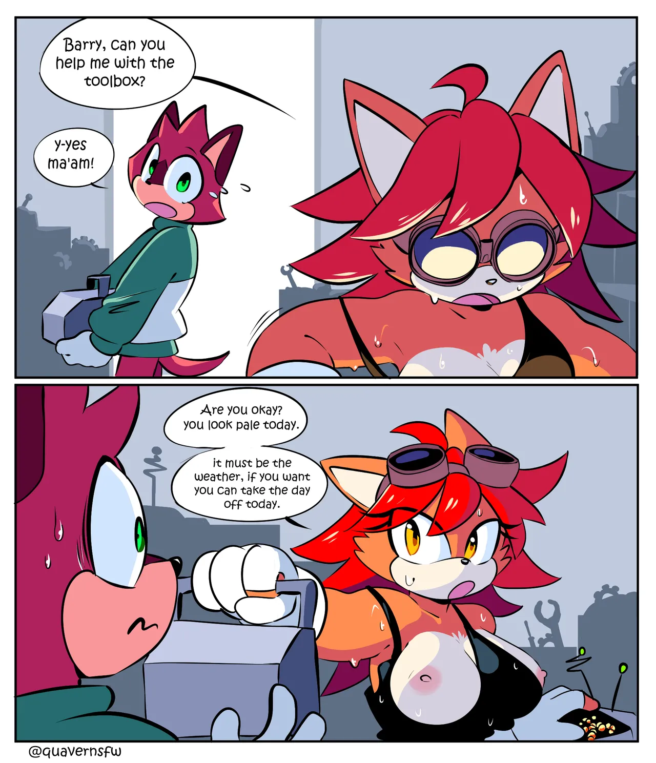 QuaverDraws QuaverNSFW Luana x Sticks x Barry - Image 20
