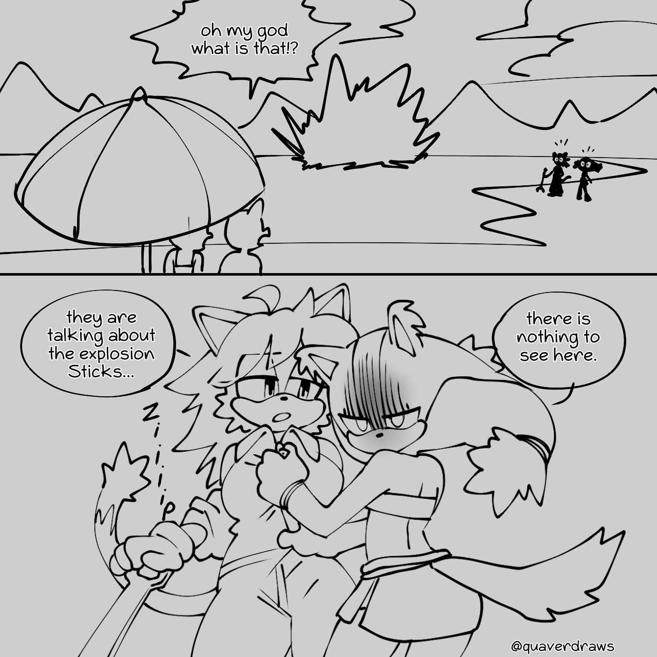 QuaverDraws QuaverNSFW Luana x Sticks x Barry - Image 4