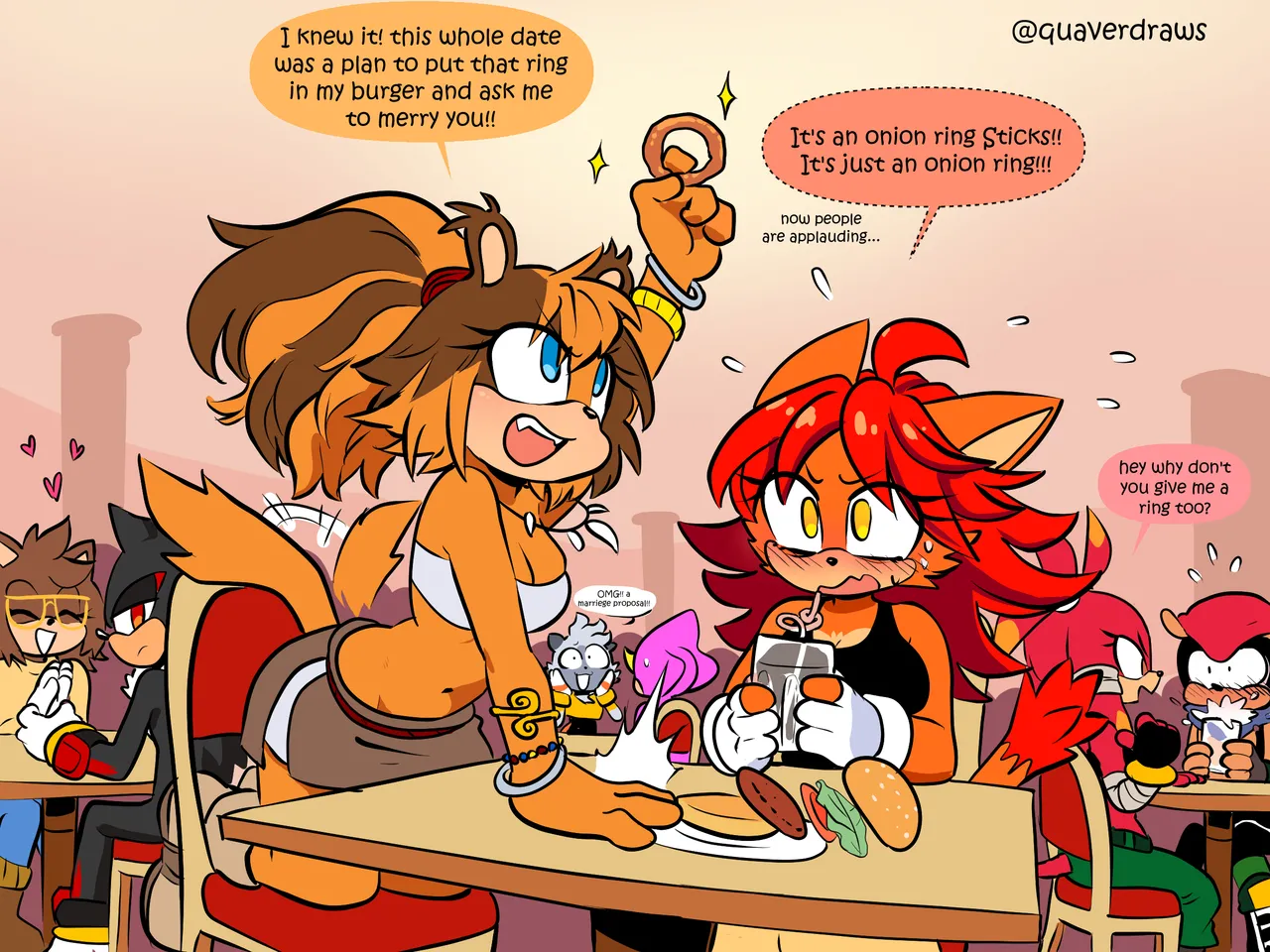 QuaverDraws QuaverNSFW Luana x Sticks x Barry - Image 8