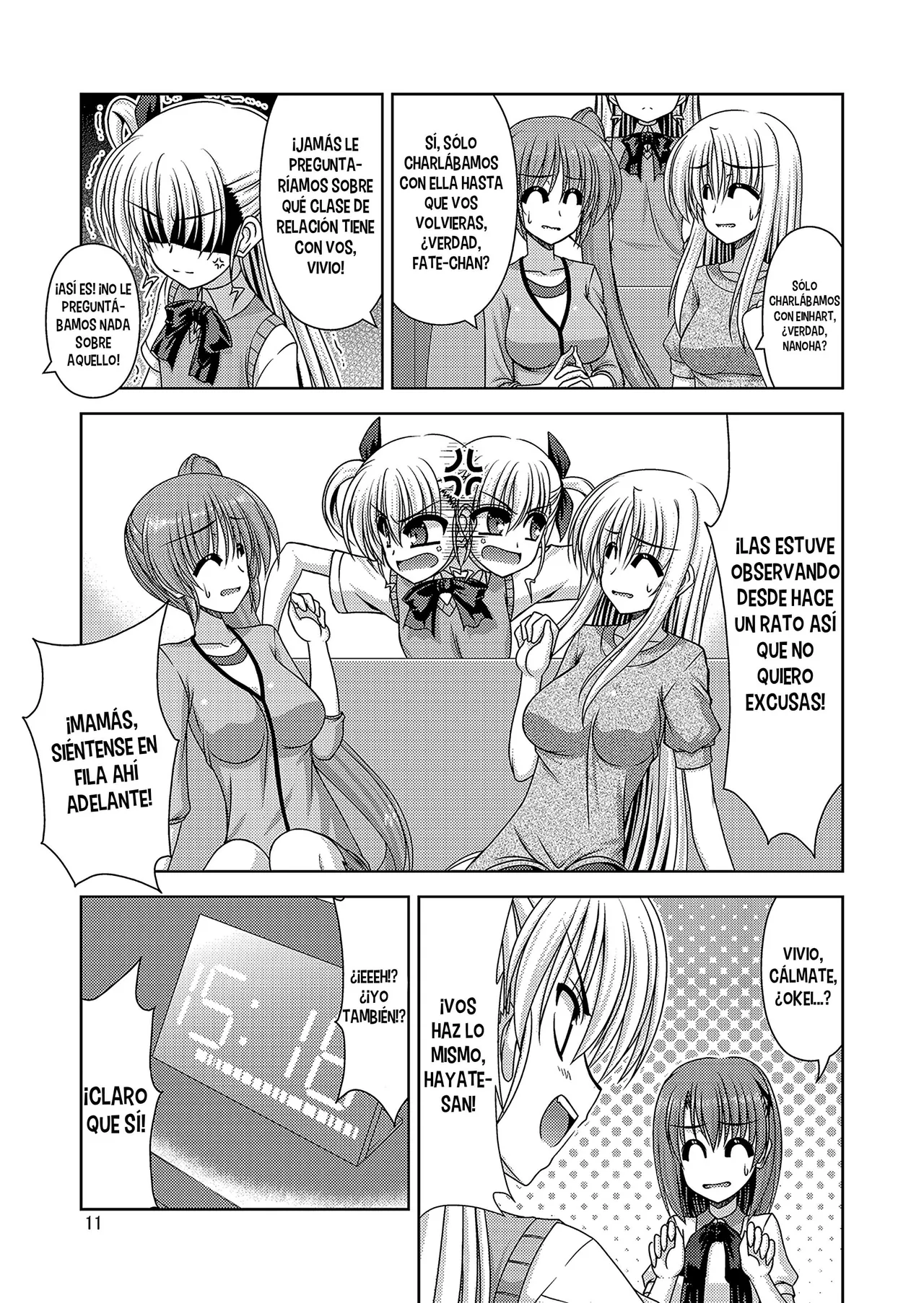 R-Blue Kiryuu Makoto Moms and Daughter in a Big Mess Mahou Shoujo Lyrical Nanoha Spanish Nekomi Fansub - Image 12