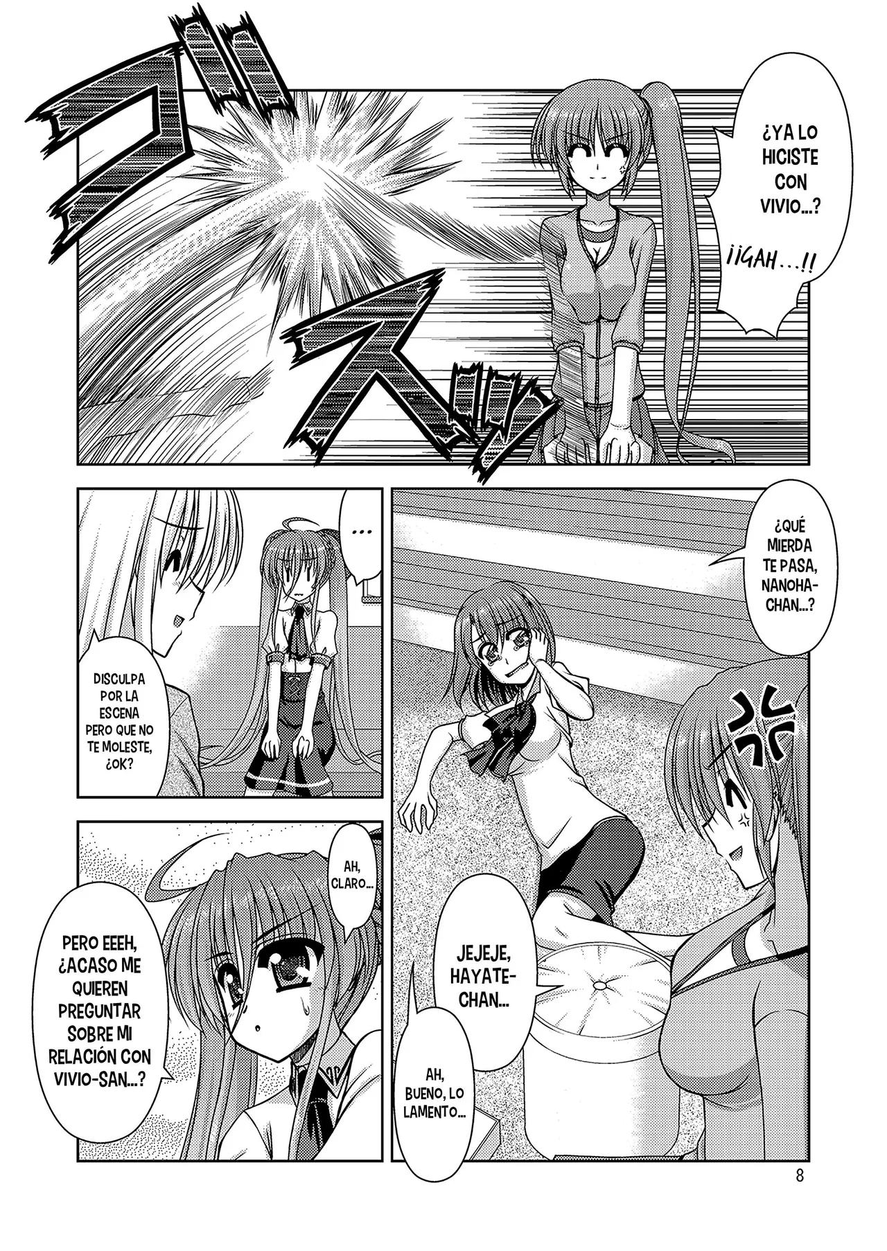 R-Blue Kiryuu Makoto Moms and Daughter in a Big Mess Mahou Shoujo Lyrical Nanoha Spanish Nekomi Fansub - Image 9