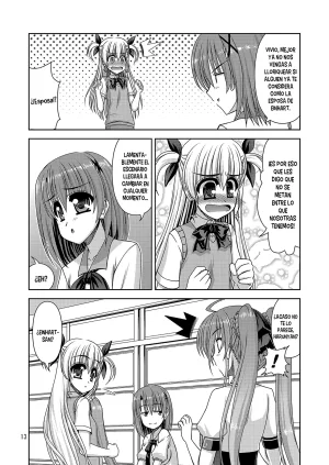 R-Blue Kiryuu Makoto Moms and Daughter in a Big Mess Mahou Shoujo Lyrical Nanoha Spanish Nekomi Fansub - Page 14