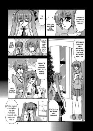 R-Blue Kiryuu Makoto Moms and Daughter in a Big Mess Mahou Shoujo Lyrical Nanoha Spanish Nekomi Fansub - Page 6