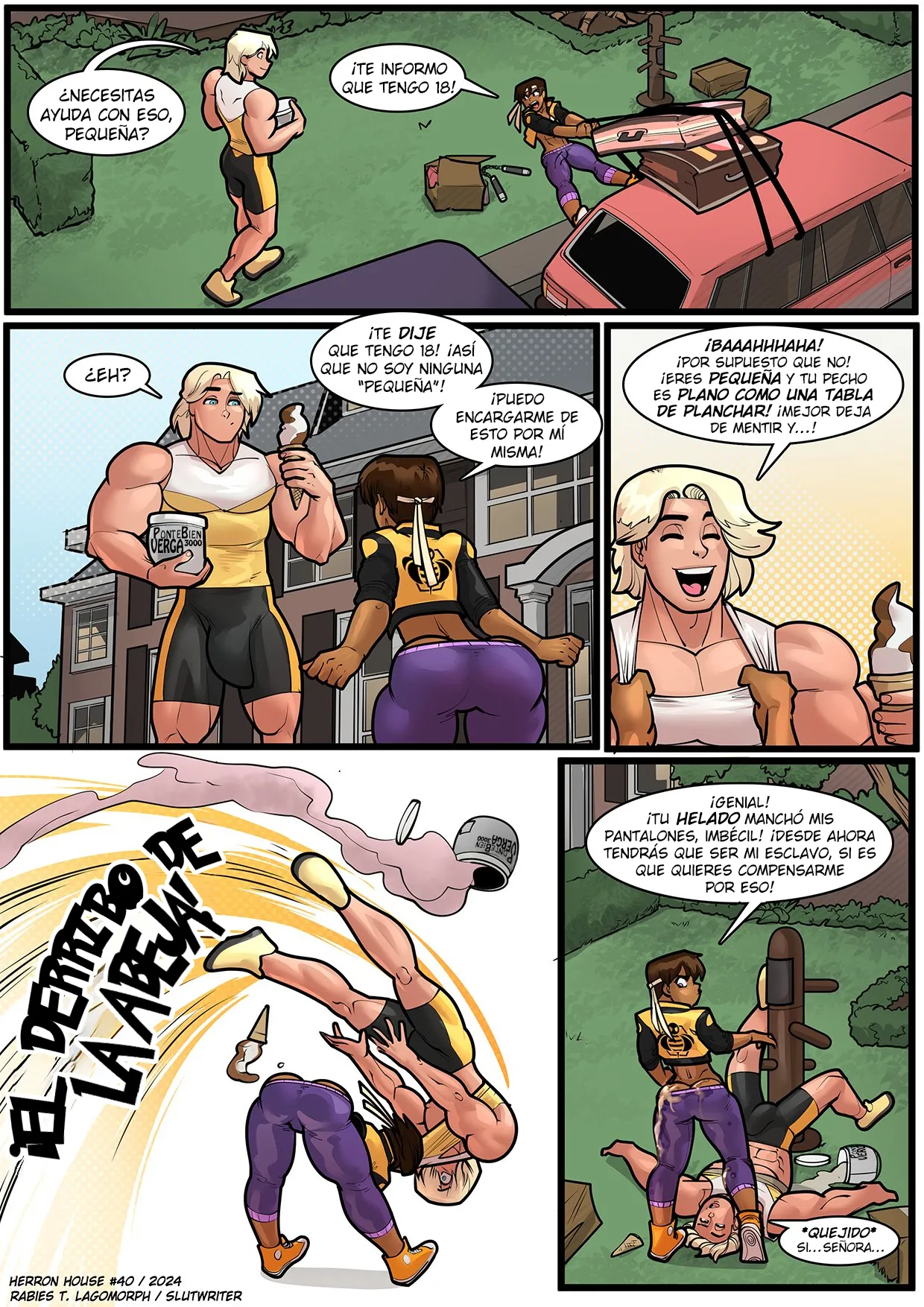 Rabies-t-lagomorph Mi Madre Hermana son unas Putas Obsesionadas con el Tamaño EXTRAS Spanish kalock En Progreso - Image 41