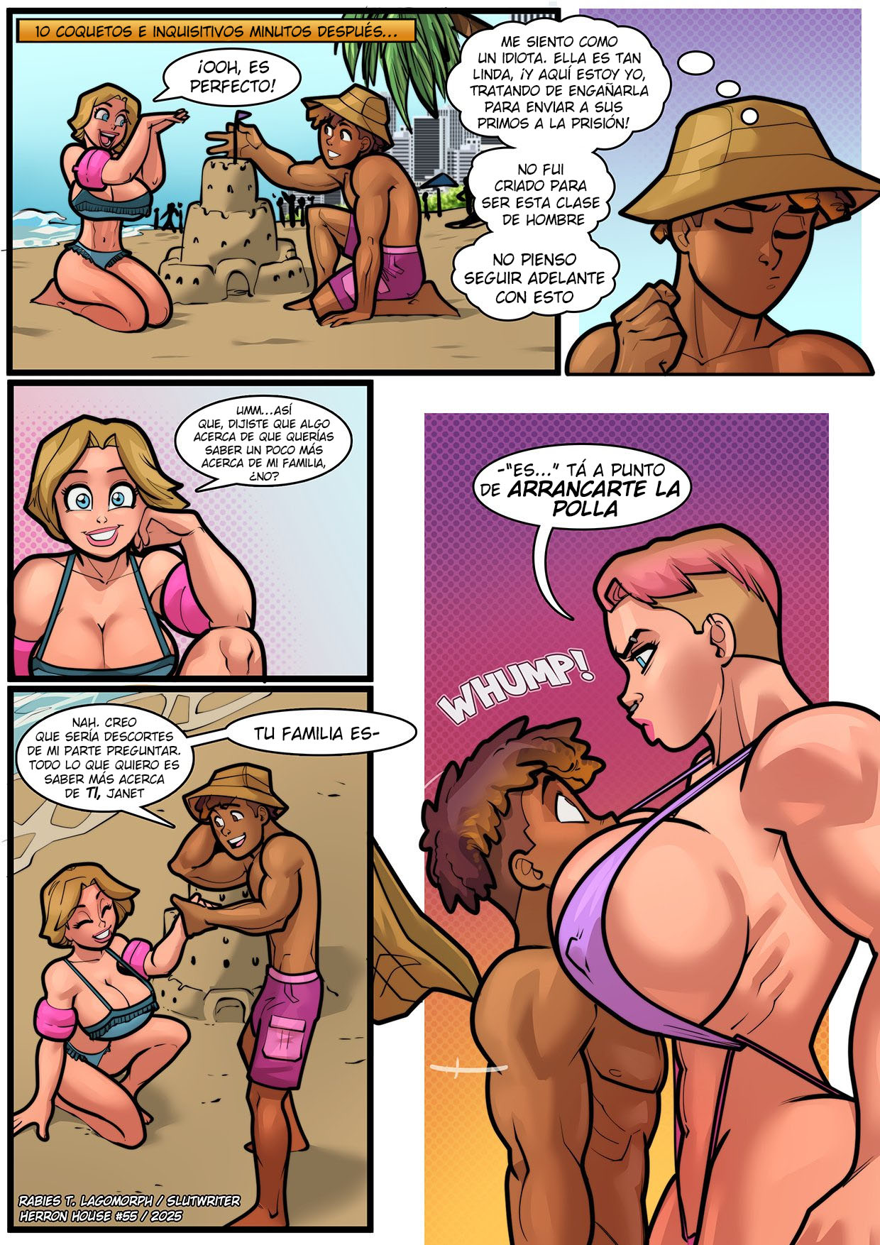 Rabies-t-lagomorph Mi Madre Hermana son unas Putas Obsesionadas con el Tamaño EXTRAS Spanish kalock En Progreso - Image 56