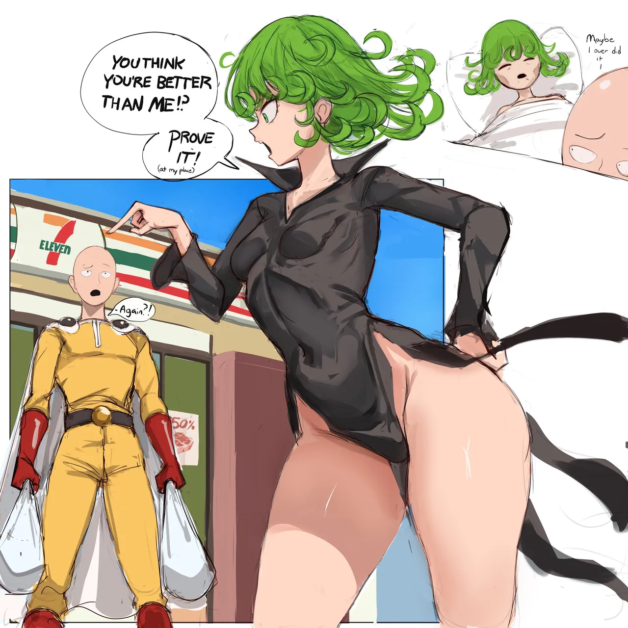 Rakeemspoon Tatsumaki x Saitama - Image 11