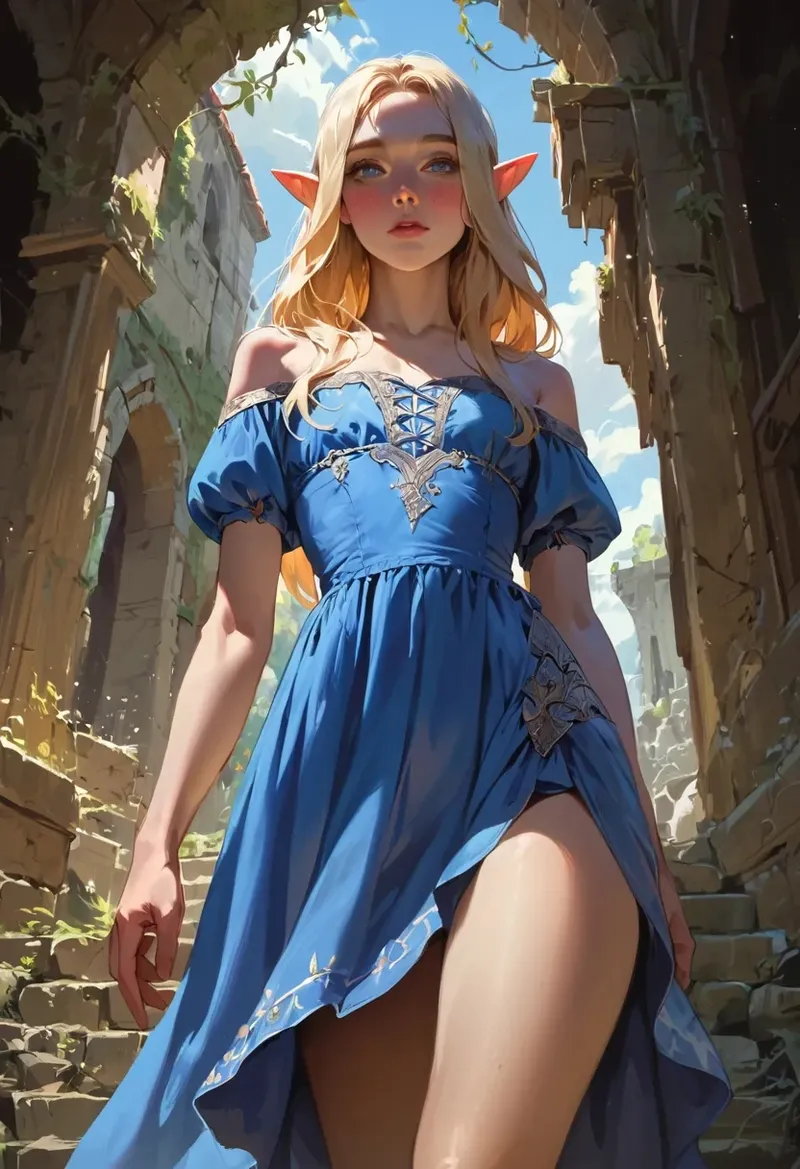 RedCherry Elf and Orc in the Ancient City - Image 2