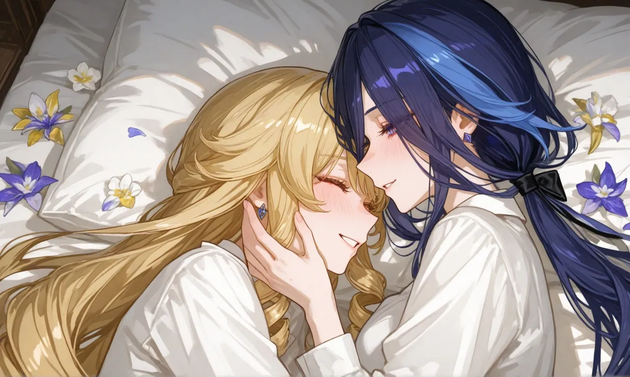 Reiji Navia x Clorinde Genshin Impact Blossoming Love - Image 12