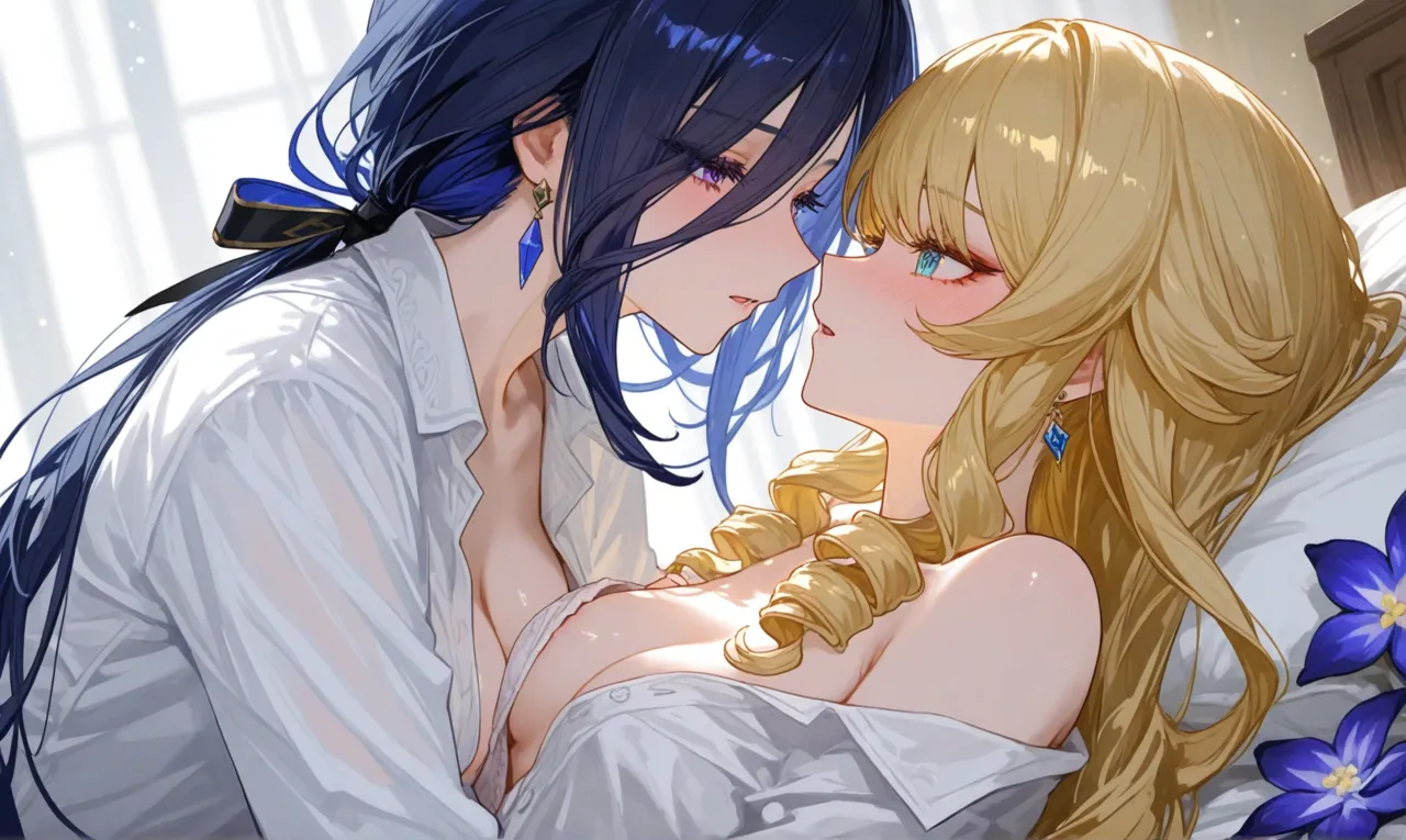 Reiji Navia x Clorinde Genshin Impact Blossoming Love - Image 14