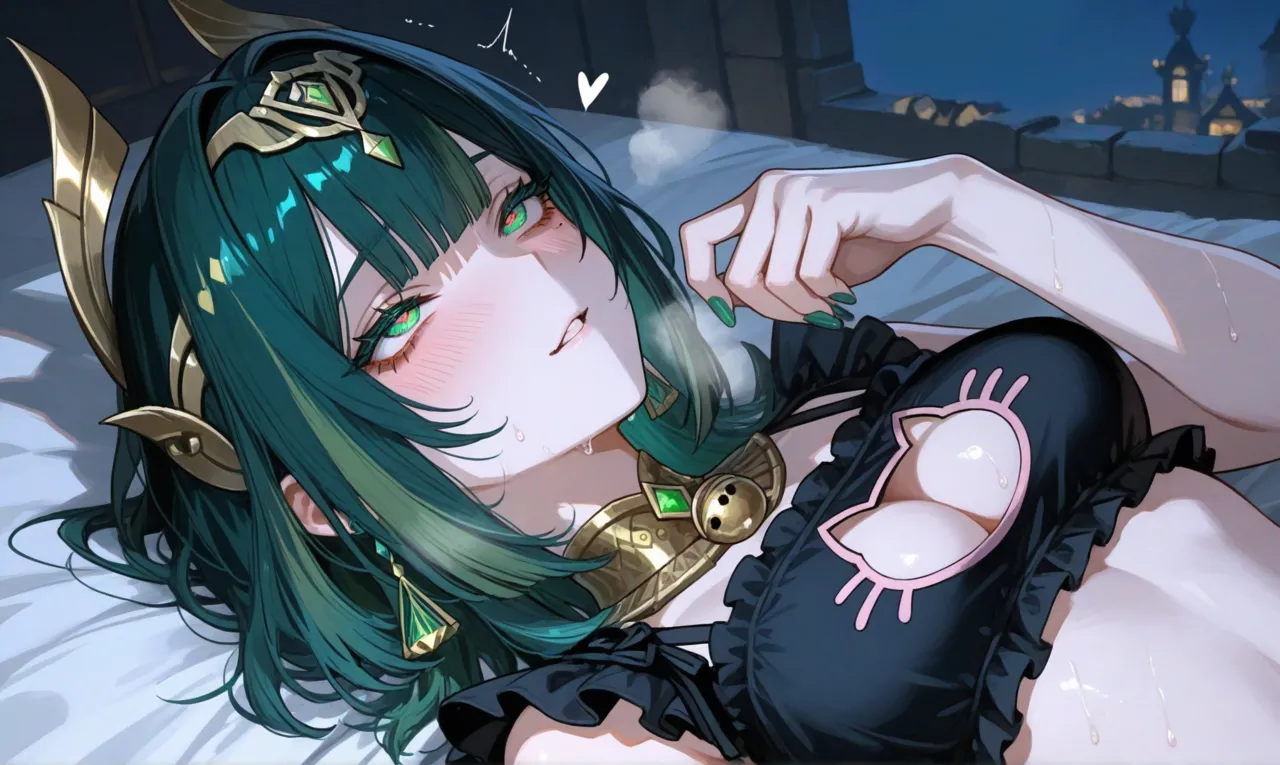 Reiji Nefer Genshin Impact Cat Lingerie Temptation - Image 51