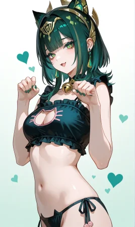 Reiji Nefer Genshin Impact Cat Lingerie Temptation - Page 53