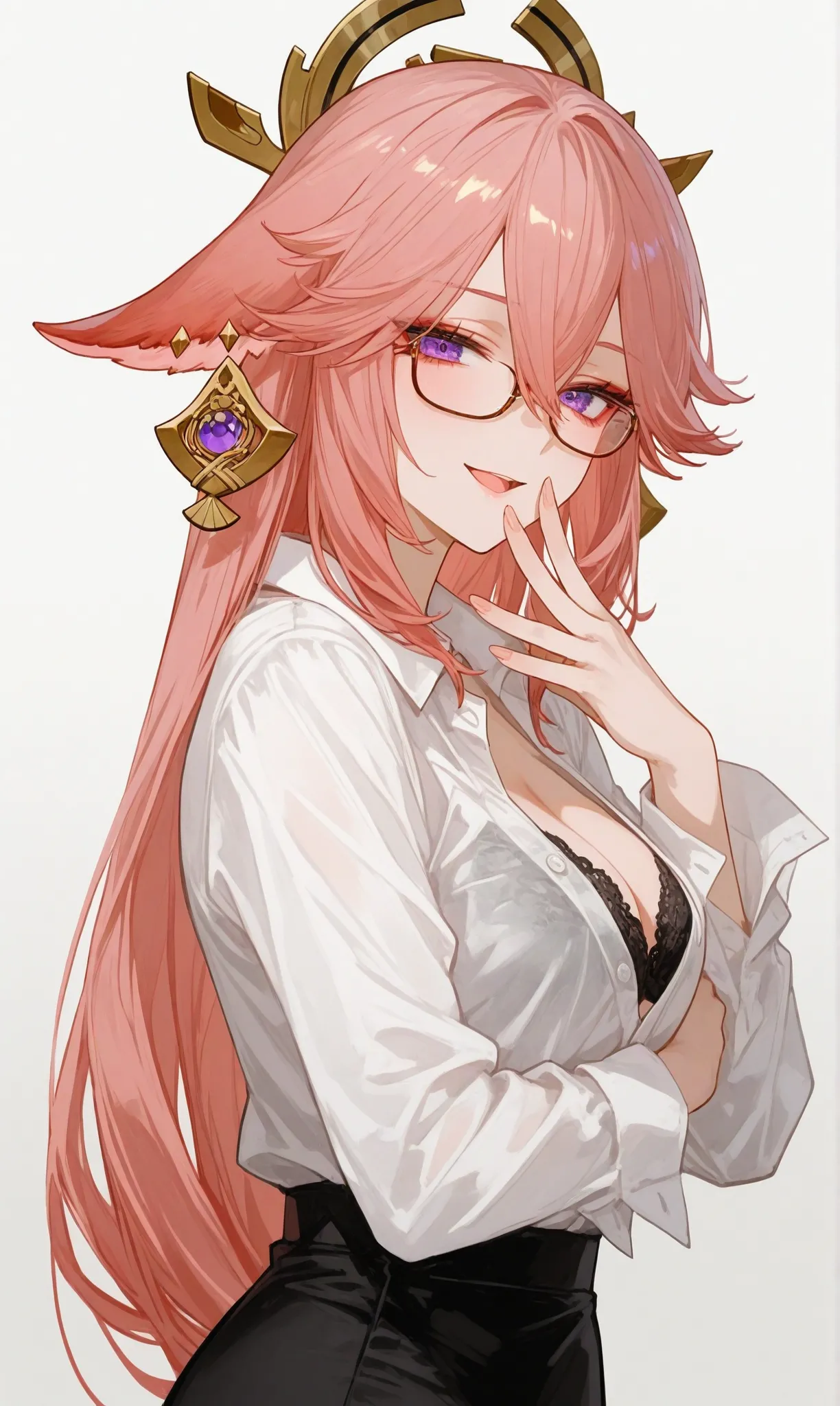 Reiji Yae Miko Office Temptation Unleashed - Image 2