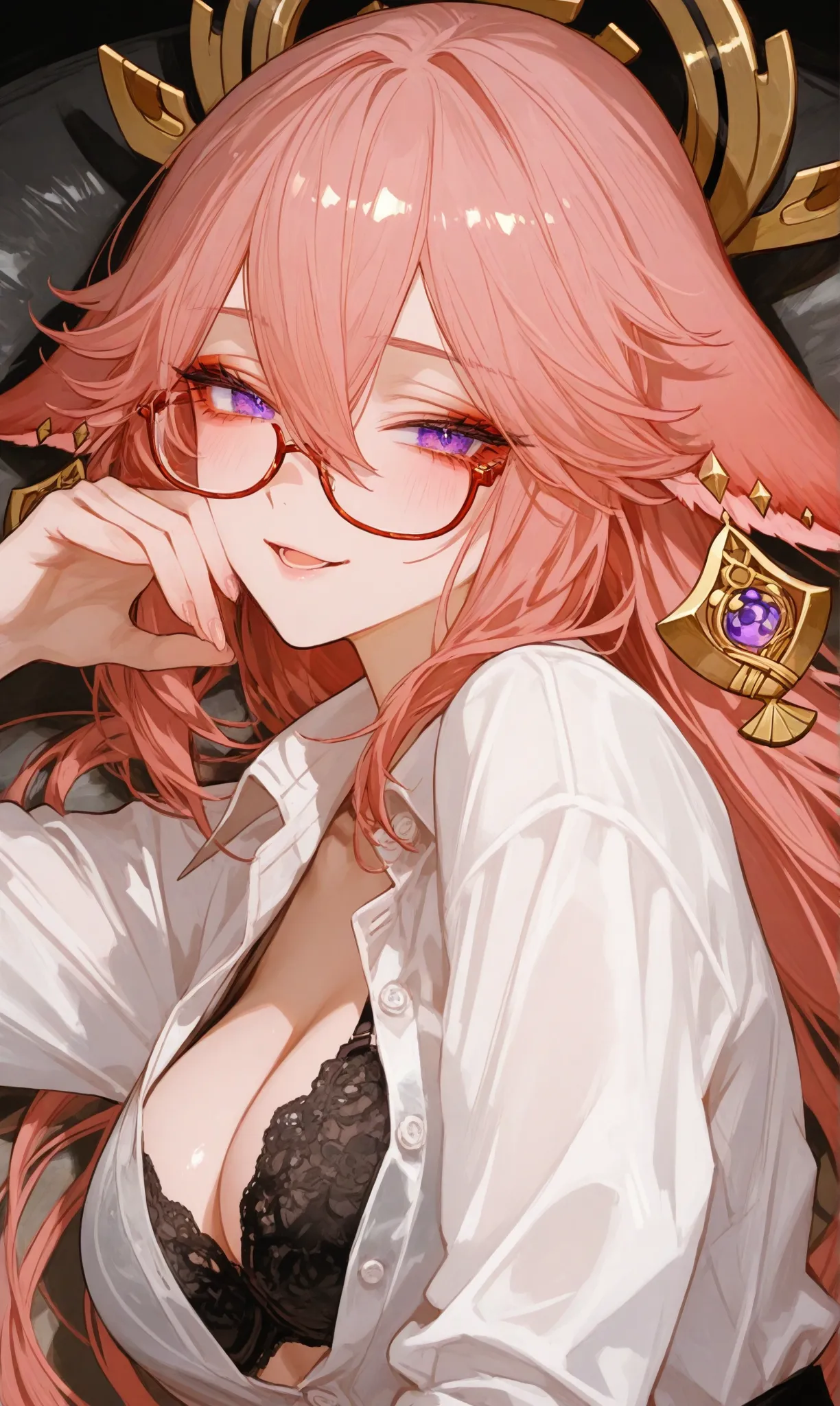 Reiji Yae Miko Office Temptation Unleashed - Image 8