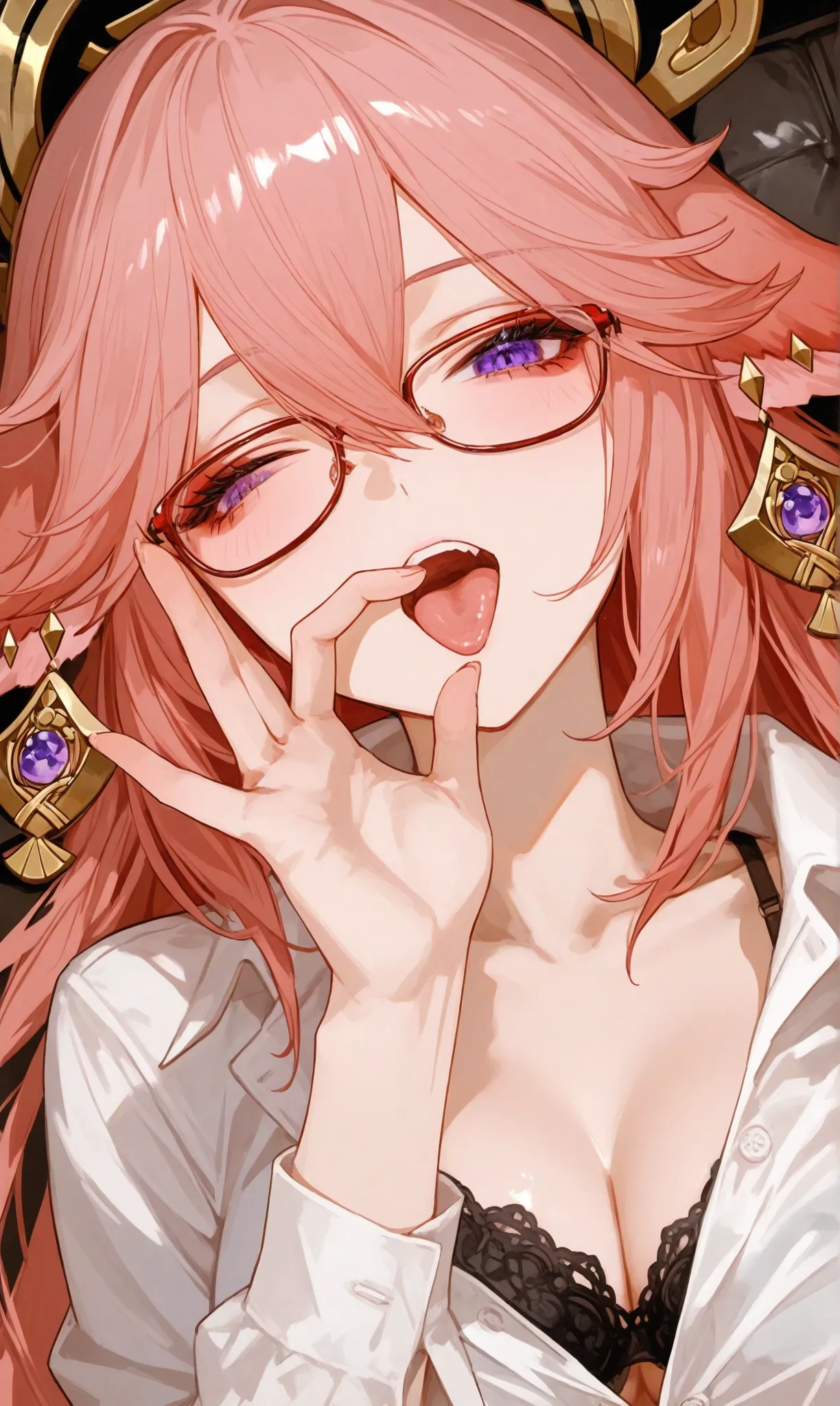 Reiji Yae Miko Office Temptation Unleashed - Image 9