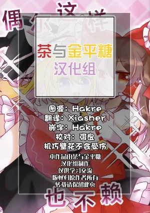 Reitaisai 23 Du Folia Choroattohani Tamani wa Warukunai 偶尔这样也不赖 Touhou Project Chinese 茶与金平糖汉化组 - Page 2