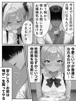 Residence 庶民をバカにしてた没落令嬢の幼馴染を俺だけのメイドに調教した話後編 - Page 189
