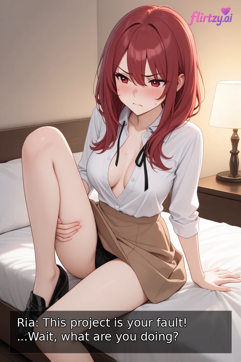 Ria Konohana The Tsunderes Forbidden Desires - Sexy redhead stops by for face fuck and creampie - 11 Pics - Image 2