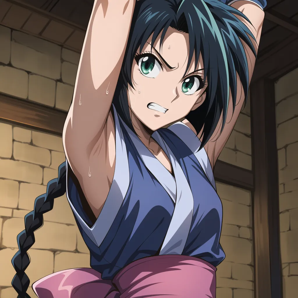 把卷町操轮奸到死狂舔她超臭的腋下含搔痒Rurouni Kenshin - Image 13