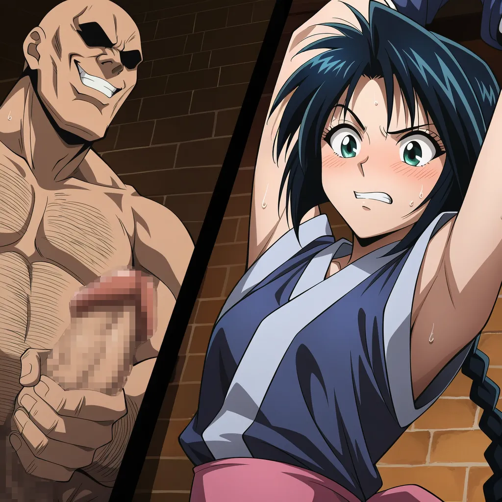 把卷町操轮奸到死狂舔她超臭的腋下含搔痒Rurouni Kenshin - Image 15