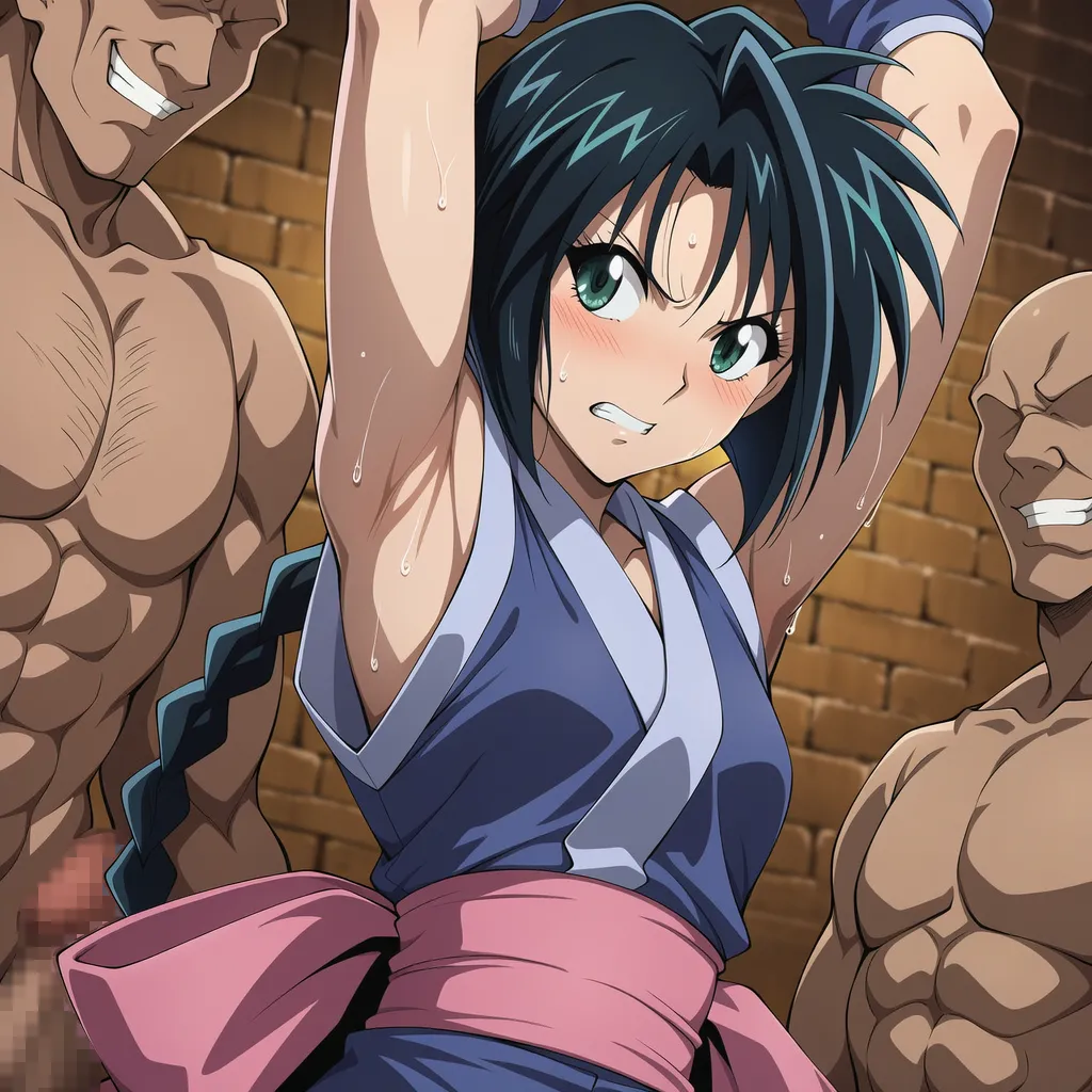 把卷町操轮奸到死狂舔她超臭的腋下含搔痒Rurouni Kenshin - Image 16