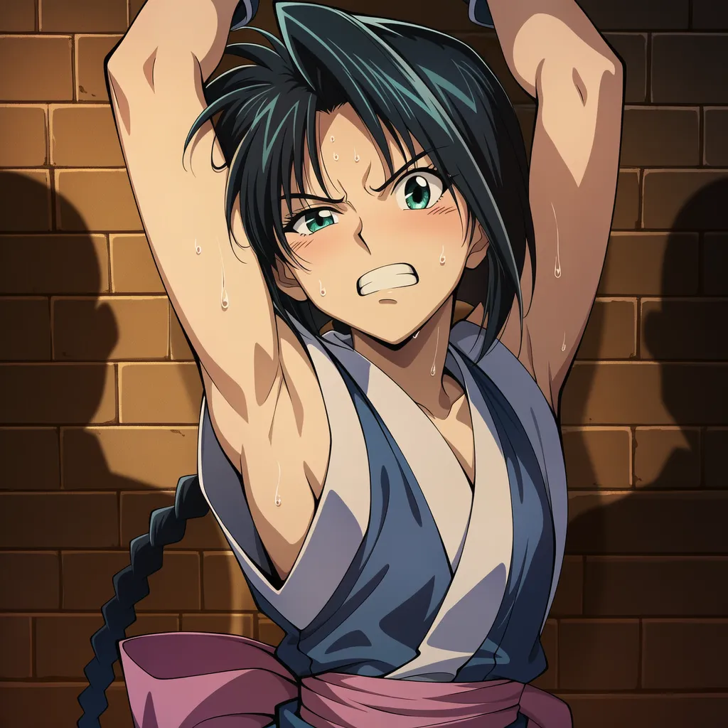 把卷町操轮奸到死狂舔她超臭的腋下含搔痒Rurouni Kenshin - Image 21