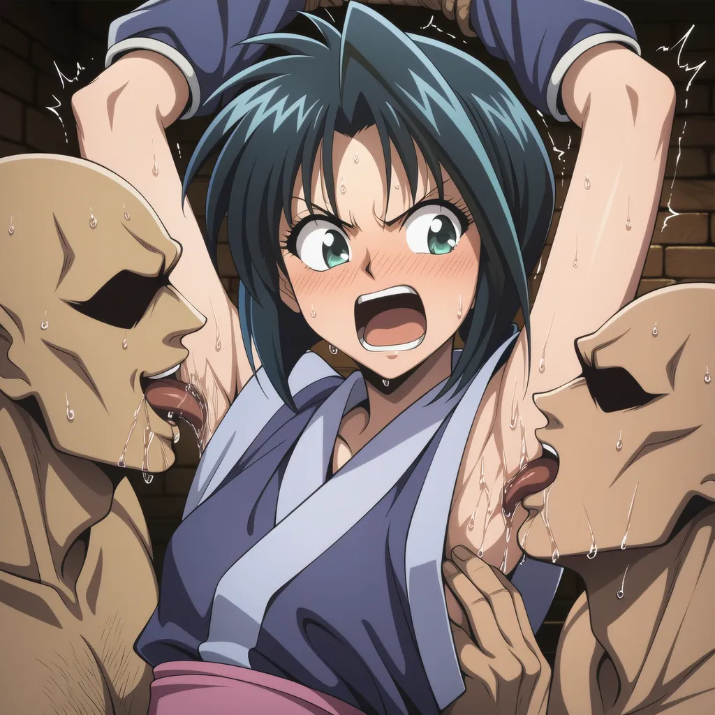 把卷町操轮奸到死狂舔她超臭的腋下含搔痒Rurouni Kenshin - Image 25