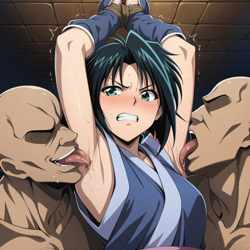 把卷町操轮奸到死狂舔她超臭的腋下含搔痒Rurouni Kenshin - Image 26