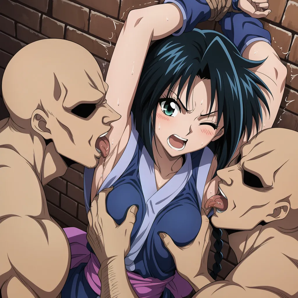 把卷町操轮奸到死狂舔她超臭的腋下含搔痒Rurouni Kenshin - Image 29