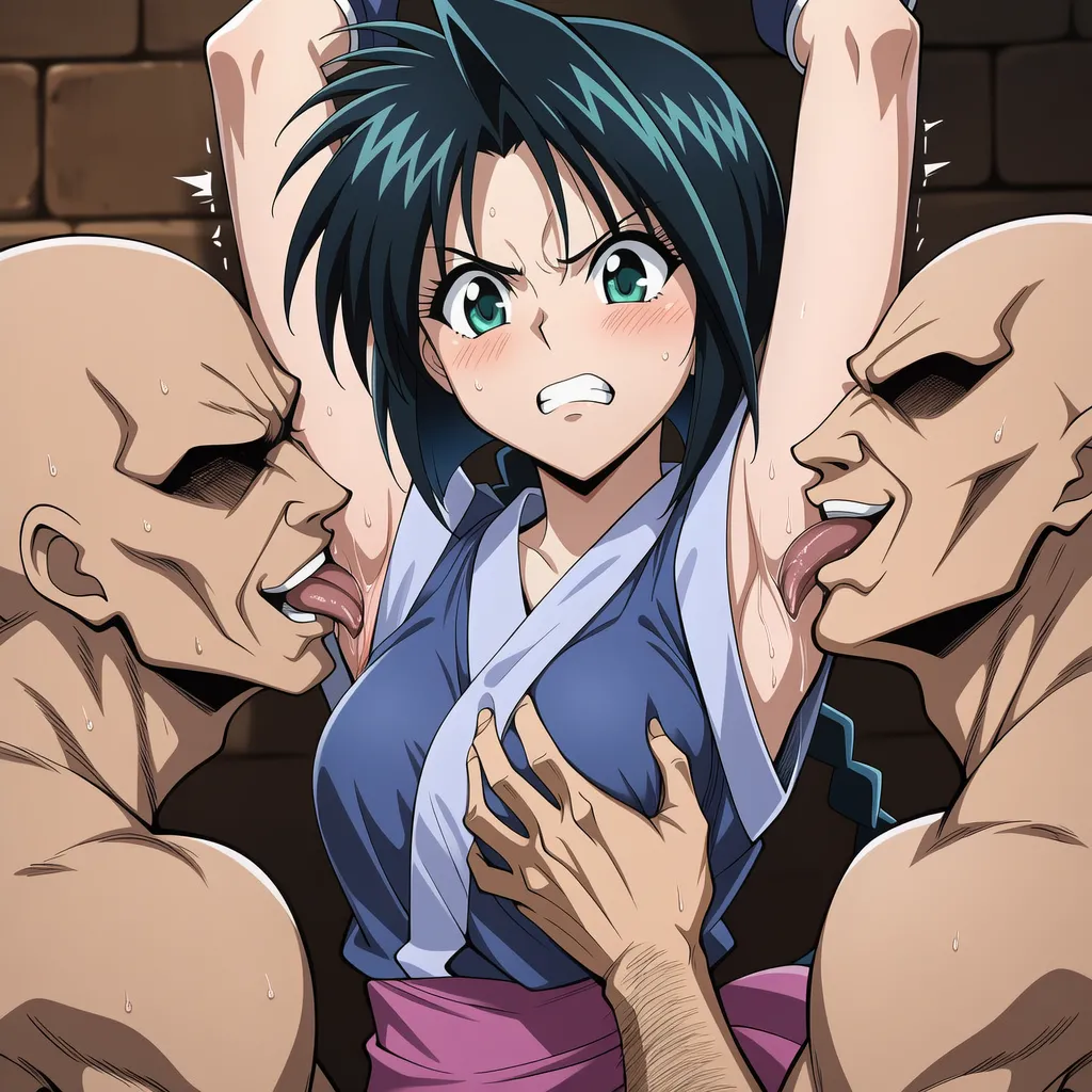 把卷町操轮奸到死狂舔她超臭的腋下含搔痒Rurouni Kenshin - Image 30