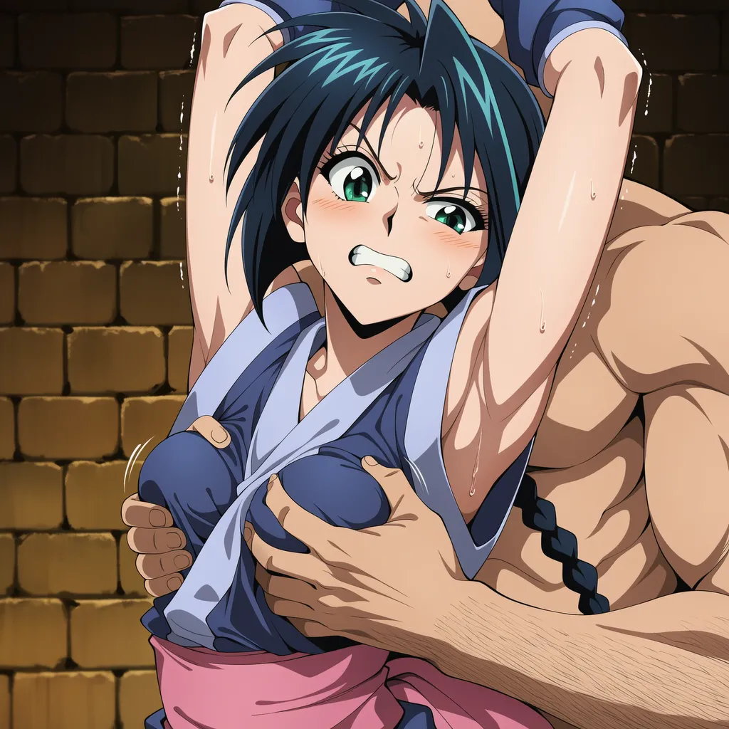 把卷町操轮奸到死狂舔她超臭的腋下含搔痒Rurouni Kenshin - Image 32