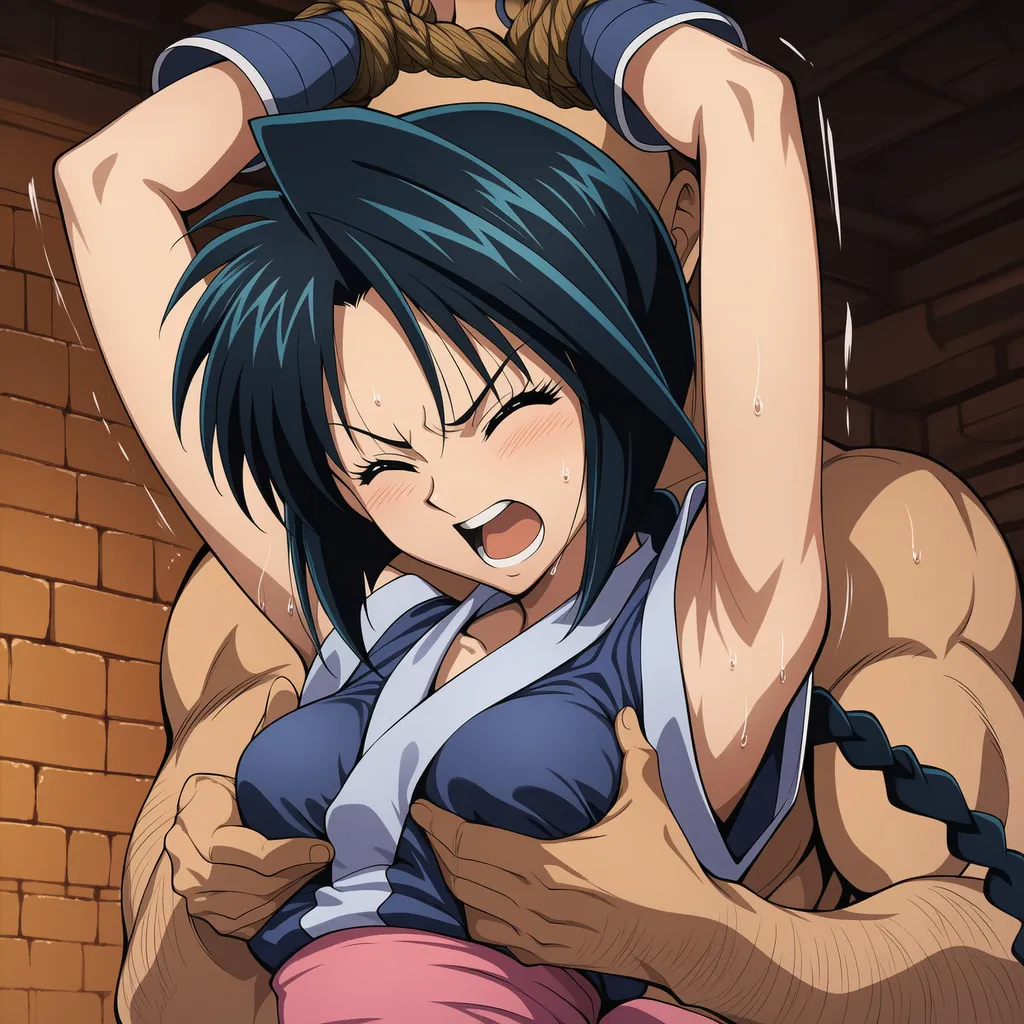 把卷町操轮奸到死狂舔她超臭的腋下含搔痒Rurouni Kenshin - Image 33