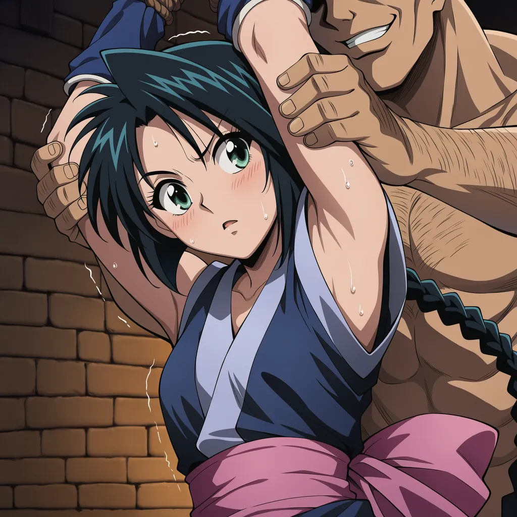 把卷町操轮奸到死狂舔她超臭的腋下含搔痒Rurouni Kenshin - Image 36