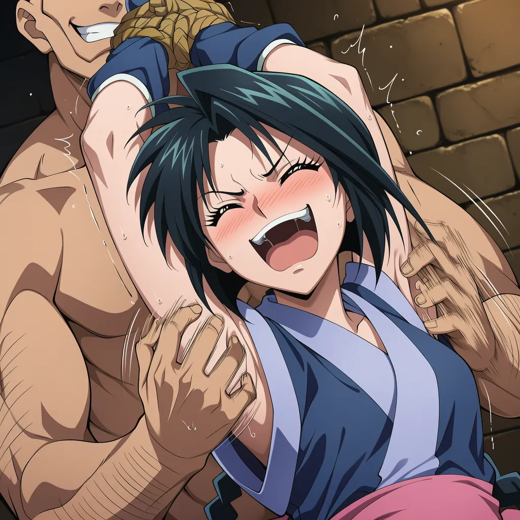 把卷町操轮奸到死狂舔她超臭的腋下含搔痒Rurouni Kenshin - Image 39