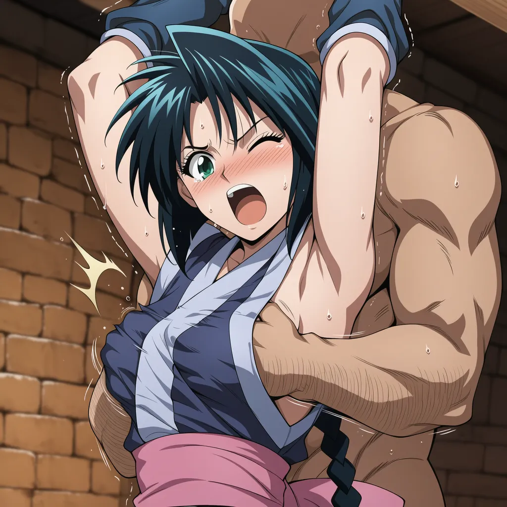 把卷町操轮奸到死狂舔她超臭的腋下含搔痒Rurouni Kenshin - Image 45