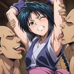 把卷町操轮奸到死狂舔她超臭的腋下含搔痒Rurouni Kenshin - Page 23