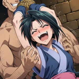 把卷町操轮奸到死狂舔她超臭的腋下含搔痒Rurouni Kenshin - Page 39