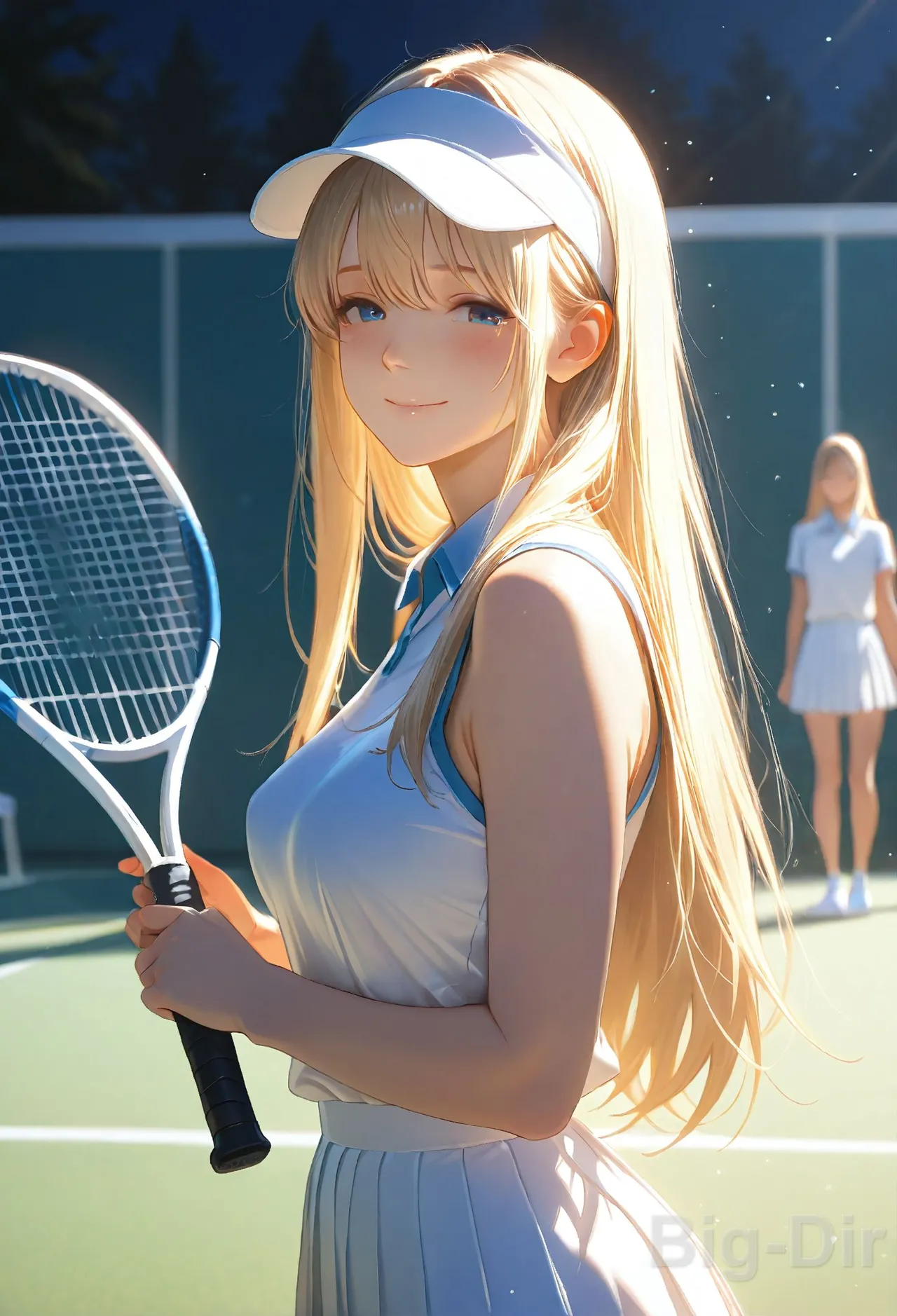 S03-First Day Tennis Temptation Innocent Stretches Ignite Locker Room Passion - Image 2