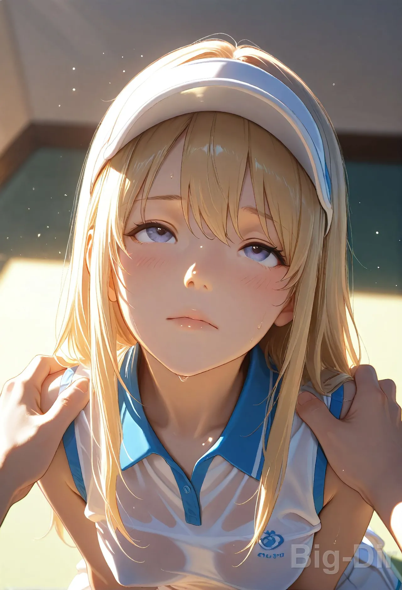 S03-First Day Tennis Temptation Innocent Stretches Ignite Locker Room Passion - Image 9