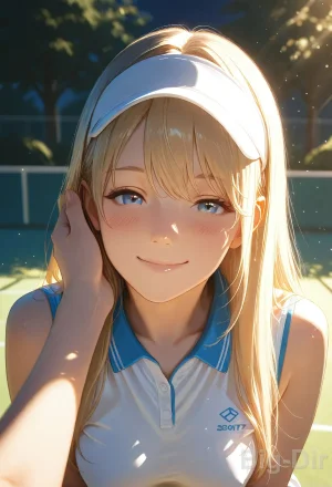 S03-First Day Tennis Temptation Innocent Stretches...