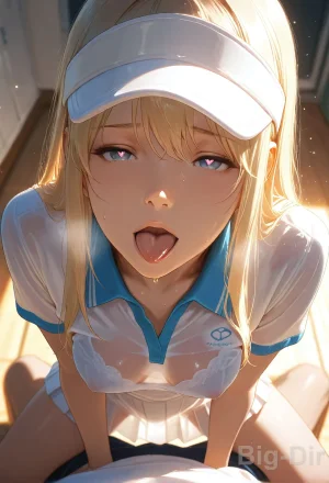 S03-First Day Tennis Temptation Innocent Stretches Ignite Locker Room Passion - Page 11