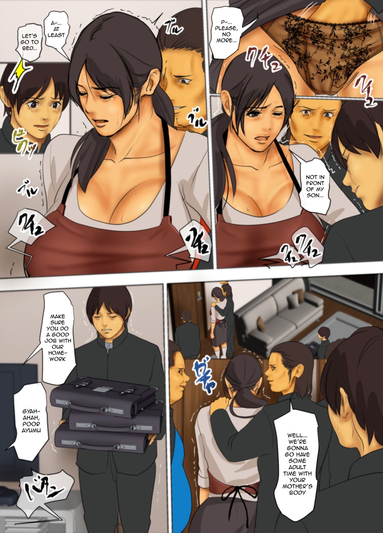 Sacrificial Mother - Son watches while bullies hentai gangbang his busty mom - 209 Pics - Image 167