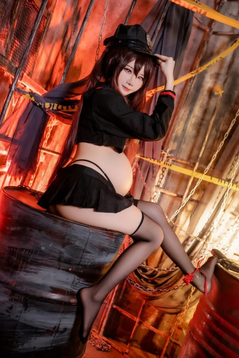 Sally dorasnow Genshin impact-Hu Tao-Cosplayer pregnantAI - Image 22
