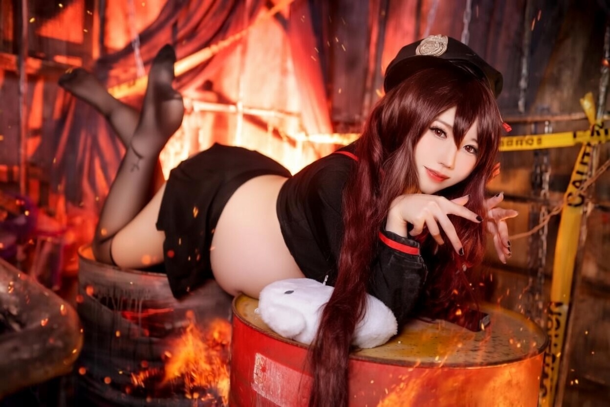 Sally dorasnow Genshin impact-Hu Tao-Cosplayer pregnantAI - Image 27