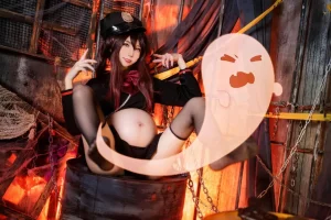 Sally dorasnow Genshin impact-Hu Tao-Cosplayer pregnantAI - Page 14