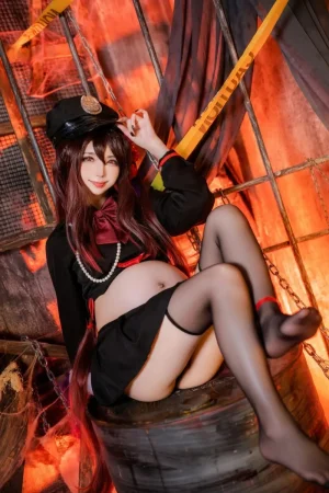 Sally dorasnow Genshin impact-Hu Tao-Cosplayer pregnantAI - Page 2